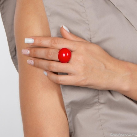 Кольцо Laguna, Sonata, из смолы, LF-53781 красный, 18,5 Кольцо Laguna, Sonata, из смолы, LF-53781 красный, 18,5