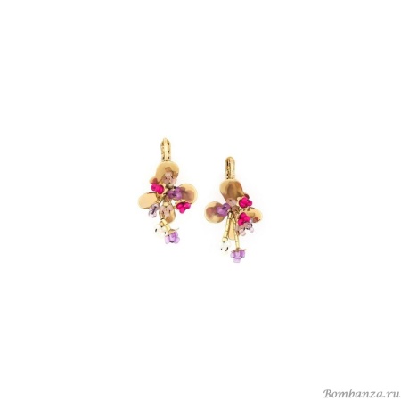 Серьги Franck Herval, Estelle, с цветным бисером, FH24.2-12-68915 золотистый