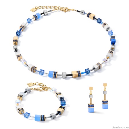 Серьги Coeur de Lion,  Blue-Gold 2839/21-0716. Германия