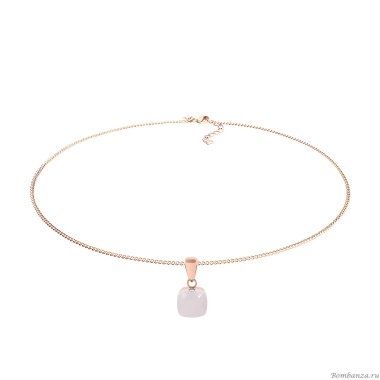 Колье Qudo, Firenze Dark Rose Opal, 400020.1 R/RG Колье Qudo, Firenze Dark Rose Opal, 400020.1 R/RG