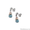 Серьги Coeur de Lion, Aqua, 4868/21-2000