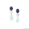 Серьги Nature Bijoux, Arctique, с содалитом, говлитом и аквамарином, NB25.1-12-90016 синий Серьги Nature Bijoux, Arctique, с содалитом, говлитом и аквамарином, NB25.1-12-90016 синий