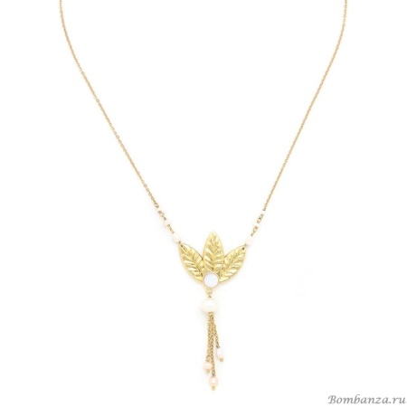 Колье Franck Herval, Merry, с кристаллом Swarovski и жемчугом, FH24.2-15-64132 золотистый