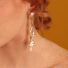 Серьги TARATATA, Lovely, со смолой, бусинами и золотой краской, TT-E24-04937-101 белый Серьги TARATATA, Lovely, со смолой, бусинами и золотой краской, TT-E24-04937-101 белый