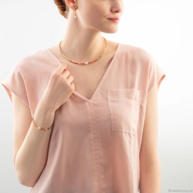 Колье Coeur de Lion, Coral, 4358/10-0323 Колье Coeur de Lion, Coral, 4358/10-0323