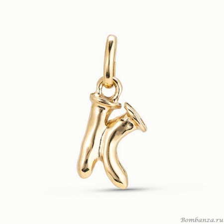 Подвеска UNOde50, K малая, Alphabet, CHA0037ORO0000U