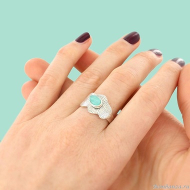 Кольцо TARATATA, Opium, разъемное, с окрашенным нефритом, TT-H25-11430-10T бирюзовый Кольцо TARATATA, Opium, разъемное, с окрашенным нефритом, TT-H25-11430-10T бирюзовый