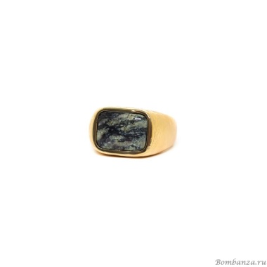 Кольцо Nature Bijoux, Ozaretta, со вставкой из камня боджи, NB23.2-19-24956 серый, 18
