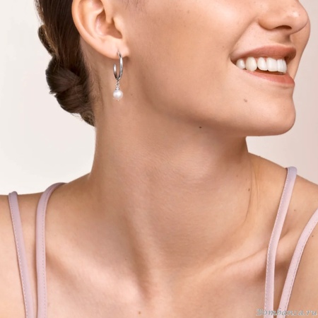 Серьги Coeur de Lion, 4-In-1 White-Silver, 1100/21-1417. Германия