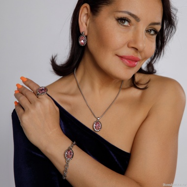 Кольцо Qudo, TIVOLA UNICA big (S/P) Light rose 54, 686638 Кольцо Qudo, TIVOLA UNICA big (S/P) Light rose 54, 686638