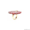 Кольцо Nature Bijoux, Sicilia, разъемное, с далматинской яшмой в смоле, NB25.2-19-25885 красный