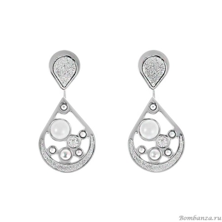 Серьги Boccadamo 2 в 1, XOR231 BW/S Серьги Boccadamo 2 в 1, XOR231 BW/S