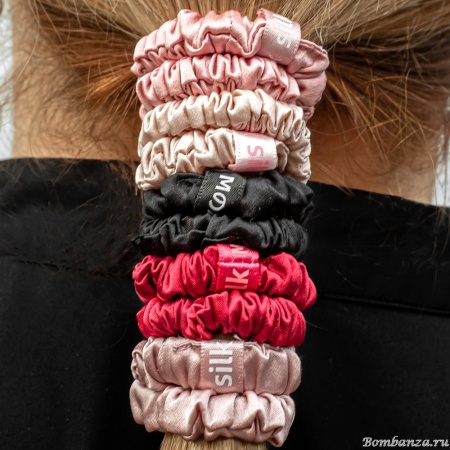 Набор резинок для волос 5 штук 100% шелк, SS1005.1 R