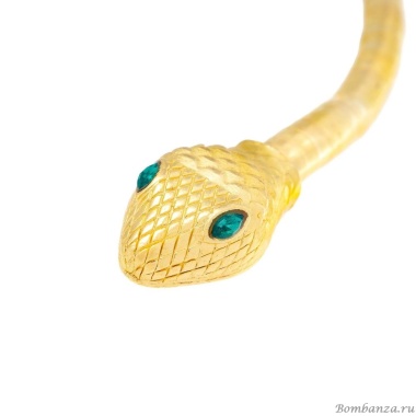 Браслет-колье Moon Paris, в форме змеи, с кристаллами, Mo-Y24.11-077 золотистый Браслет-колье Moon Paris, в форме змеи, с кристаллами, Mo-Y24.11-077 золотистый