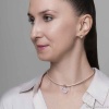 Пусеты Fiore Luna, Dusty Pink Delite, A1909.M01 R/S Пусеты Fiore Luna, Dusty Pink Delite, A1909.M01 R/S