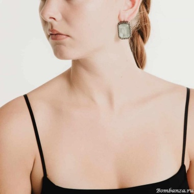 Серьги Katerina Vassou, Egress, с кристаллом, KV24.2-401521BAGAVE аквамариновый Серьги Katerina Vassou, Egress, с кристаллом, KV24.2-401521BAGAVE аквамариновый