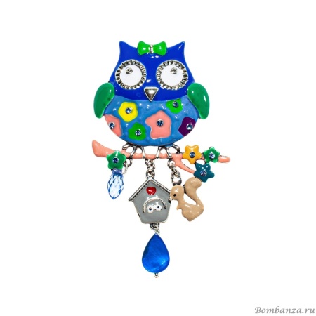 Брошь Shadore, Сова с домиком