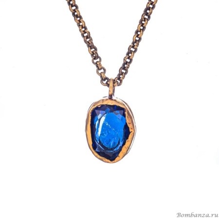 Колье Thot Gioielli, с рейнстоуном, TG25.1-CL110 синий