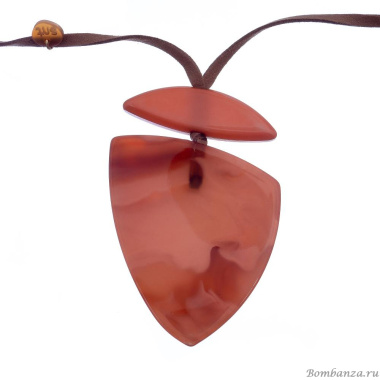 Колье Laguna, Sonata, с подвеской из смолы, LF-52753 розовый