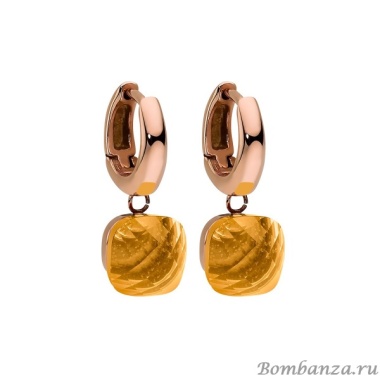 Серьги Qudo, Firenze sunflower 300257 BR/RG Серьги Qudo, Firenze sunflower 300257 BR/RG