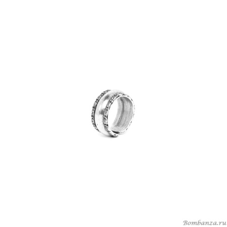 Кольцо Ori Tao, Origine, разъемное, с рельефной текстурой, OT22.2-19-29968 серебристый
