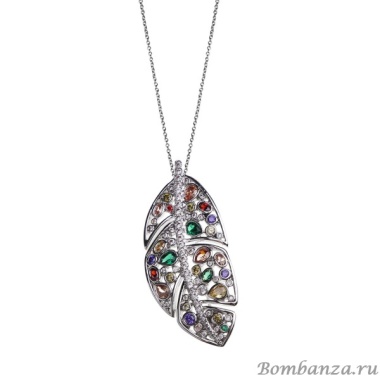 Колье-брошь Fiore Luna, Листок 15A13NK022XM06 BW Колье-брошь Fiore Luna, Листок 15A13NK022XM06 BW