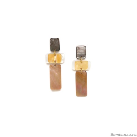 Серьги Nature Bijoux, Vendome, с перламутром, NB23.2-12-78716 бежевый