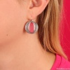 Серьги TARATATA, Ceramik, с цветной смолой, TT-W23-06783-103 розовый Серьги TARATATA, Ceramik, с цветной смолой, TT-W23-06783-103 розовый