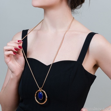 Колье Fiore Luna, NATURAL LAPIS