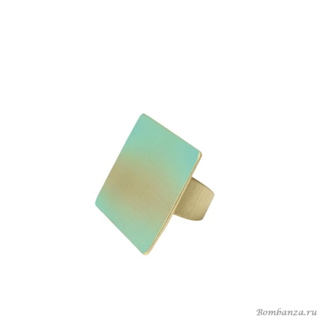 Кольцо Katerina Vassou, Clivia, разъемное, геометрический дизайн, KV24.1-308949GGREEN бирюзовый