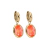 Серьги Qudo, Creole TIVOLA small (G/P) Orange glow delite, 310684 R/G Серьги Qudo, Creole TIVOLA small (G/P) Orange glow delite, 310684 R/G