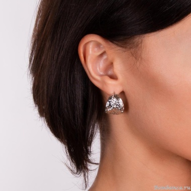 Серьги Moon Paris, Ringo, полукольца, MR-23.02-029 серебристый Серьги Moon Paris, Ringo, полукольца, MR-23.02-029 серебристый