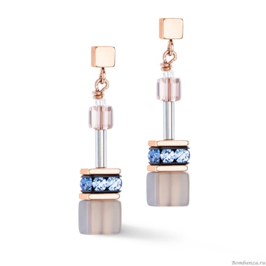 Серьги Coeur de Lion, Light blue-Beige, 4905/21-0738 Серьги Coeur de Lion, Light blue-Beige, 4905/21-0738