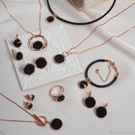 Серьги Fiore Luna, Onyx