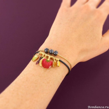 Браслет TARATATA, Paprika, смола, микрошарики, керамические бусины, TT-H25-12319-20M золотистый Браслет TARATATA, Paprika, смола, микрошарики, керамические бусины, TT-H25-12319-20M золотистый