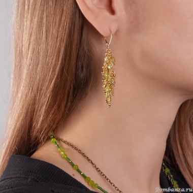 Серьги Lanzerotti, Verde, с перидотом, LZ-24.12-579 золотистый Серьги Lanzerotti, Verde, с перидотом, LZ-24.12-579 золотистый