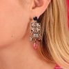 Серьги TARATATA, Ceramik, со смолой,стеклянными бусинами, стразами, TT-W23-06993-10M серебристый Серьги TARATATA, Ceramik, со смолой,стеклянными бусинами, стразами, TT-W23-06993-10M серебристый