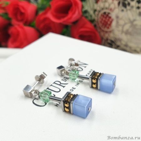 Комплект Coeur de Lion, Multicolour Gentle, серьги и браслет. Германия