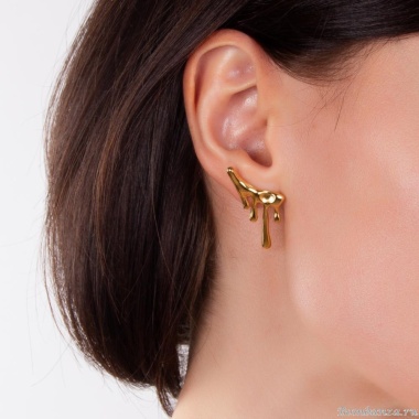 Серьги Moon Paris, металл, Mo-22.10-094 золотистый Серьги Moon Paris, металл, Mo-22.10-094 золотистый