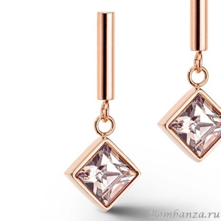 Пусеты Coeur de Lion, Golden Shadow - Rosegold 6006/21-1037. Германия