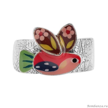 Кольцо TARATATA, Dans les nuages, разъемное, с цветной смолой, TT-H24-03404-105 розовый Кольцо TARATATA, Dans les nuages, разъемное, с цветной смолой, TT-H24-03404-105 розовый