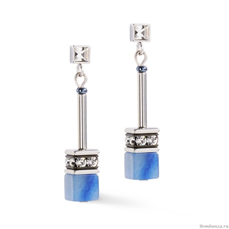 Серьги Coeur de Lion, Blue-Silver, 3035/21-0717 Серьги Coeur de Lion, Blue-Silver, 3035/21-0717. Германия