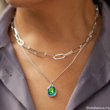 Колье Fiore Luna, Virtual Green, LN6101 S