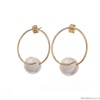 Серьги Moon Paris, Ringo, с жемчужной бусиной, MR-24.05-023 золотистый Серьги Moon Paris, Ringo, с жемчужной бусиной, MR-24.05-023 золотистый