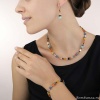 Серьги Coeur de Lion GeoCUBE®, Multicolor Couture 2, 2838/20-1575. Германия