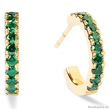 Серьги Coeur de Lion, Green-Gold, 0146/23-0516 Серьги Coeur de Lion, Green-Gold, 0146/23-0516