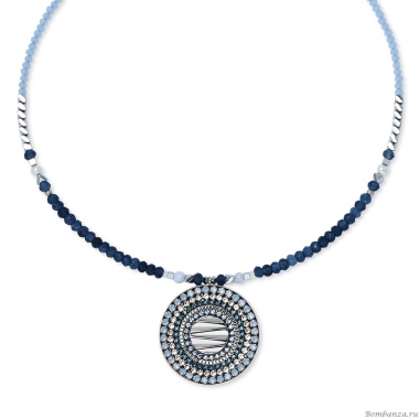 Колье Coeur de Lion, Blue-Silver, 2036/10-0717 Колье Coeur de Lion, Blue-Silver, 2036/10-0717