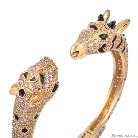 Браслет Moon Paris, кафф, анималистический дизайн, Mo-Y25.06-029.65 золотистый