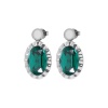 Серьги Qudo, TIVOLA UNICA big (S/P) Emerald 2,65cm, 332048 Серьги Qudo, TIVOLA UNICA big (S/P) Emerald 2,65cm, 332048