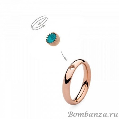 Шарм Qudo, London Blue Zircon 617281 BL/RG Шарм Qudo, London Blue Zircon 617281 BL/RG